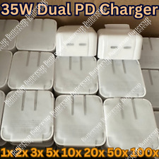 35W Dual USB-C Wall Adapter Fast Power Charger For Apple iPhone 14 15 8 iPad Lot picture