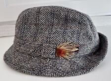 VTG  Forester Hat 1960s Pure New Wool Tweed Brown The Edinburgh Woollen Mill XL picture