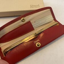 Artamount Vintage Case With Comb Nail File In Red Case In Box picture