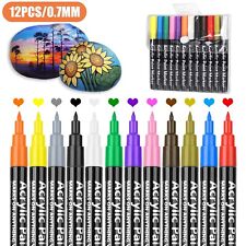 Waterproof Permanent Acrylic Marker 12PCS Paint Pens Set for Art Drawing Project picture