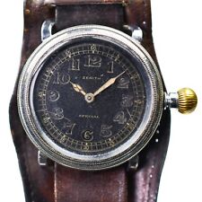 Zenith Pilot Special 41MM 1937 Matador Award Watch Malou Dohodou Gilt Dial Rare picture