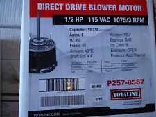 Totaline P257-8587 1/2 HP 115V 1075 RPM Reversible Rotation Blower Motor picture