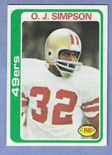1978 Topps #400 O.J. Simpson San Fransisco 49ers Football Card NR Mint or Better picture