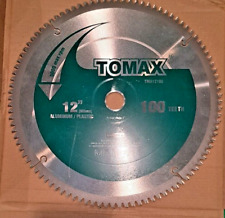 TOMAX 12-Inch 100 Tooth TCG Aluminum and Non-Ferrous Metal Saw Blade picture