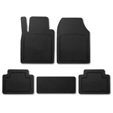 Trimmable Floor Mats Liner All Weather for Smart ForTwo 2007-2015 Black 5Pcs picture