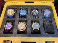 Invicta Men's Watch Collection (7) in 8 Slot Dive Case - Excellent Condition picture