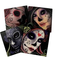 Sugar Skull Day of The Dead Sisters Coaster Set  picture