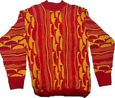 COOGI Australia Vintage 90s Cotton Knitted 3D Mens Sweater Size XL Multicolor picture