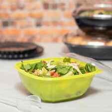 Karat 48oz PET Square Bowl (Green)/Plastic Bowl/Green Bowl/Salad Bowl (300 ct) picture