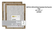 3M FPL21-2PK-24 Filtrete Synthetic Flat Panel Air Filter 24'' x 18'' x 1'' 24PK picture