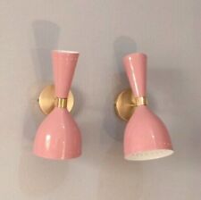Vintage Mid Century Modern Brass Italian Wall Sconce Stilnovo Wall Fixture Lamps picture