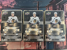 2023-24 Upper Deck Series 2 Hockey NHL Tin - Lot Of 3 -  NEW FACTORY SEALED picture