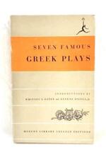 Vintage Seven Famous Greek Plays Random House Paperback Novel 1950 Whitney Oates picture