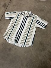 Vintage Windsor Shirt Company Striped Button Up Size L Made in USA picture