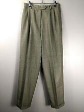 Vintage: Talbots Houndstooth 100% Wool Cuffed Straight Leg Dress Pants Women's 6 picture