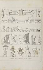 Antique Engraving - Dominique Vivant Denon - Egyptian Hieroglyphs - F3 picture