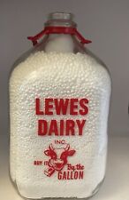 Vintage LEWES DAIRY ACL Gallon Milk Bottle picture
