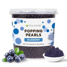 Tea Zone Blueberry Popping Pearls/ Blueberry Popping Boba (7 lbs) for Boba Tea picture