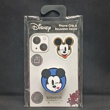 SPINPOP DISNEY MICKEY MOUSE PHONE GRIP & RESUSEABLE DECAL SET picture
