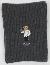 Polo Ralph Lauren Collectable Grey Teddy Bear Scarf NWT picture