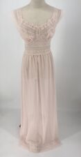 Vintage 1950’s Harvey Woods Nightgown Slip Dress 32” Bust Shell Pink Mint Cond picture