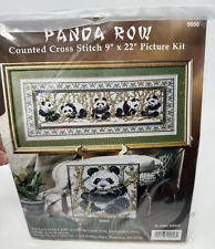 Design Works Crafts Counted Cross Stitch Kit PANDA ROW 9956 NEW sealed picture