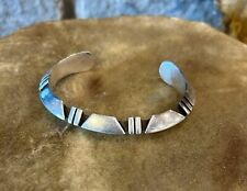 Native American Vintage Jasper Nelson Carinated Cuff  Sterling Silver 6.5” picture