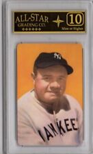 Vintage 1973 Smithsonian Babe Ruth Baseball Immortal Playing Card Graded ASG 10  picture