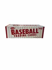1981 fleer baseball vending box (Fresh Out Of The Case And Unopened) picture