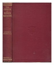 WEBER, LOTHAR E. The chemistry of rubber manufacture 1926 First Edition Hardcov picture