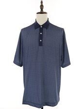 FootJoy Polo Shirt Men's XL Blue Paisley Wicking Performance picture
