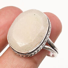 Black Sun Stone Gemstone 925 Sterling Silver Handmade Jewelry Ring Size 7.5 picture