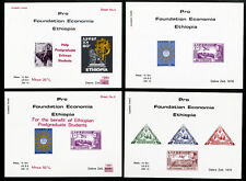 Ethiopia Scarce Cinderella Souvenir Stamp Sheet Lot of 8 picture