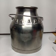 Antique Country Delaval Stainless Steel Dairy Milk Cow Farm Can Art Container picture