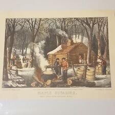 Currier & Ives Maple Sugaring 12
