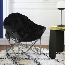 Oversized Camping Chair Portable Folding Comfy Saucer Plush Moon Chairs with Bag picture