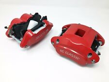 GM metric front disc brake calipers dual twin piston md154 pads red picture