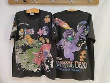 Grateful Dead All Over Print Standing On The Moon 1995 Sz XL Reprint Liquid Blue picture