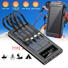 2024 Super 40000000mAh 4-USB Portable Charger Solar Power Bank for Cell Phone US picture