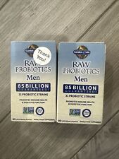 2x LOT Garden of Life RAW Men Probiotics, 85 Billion, 90 Count - EXP: 06/24 picture