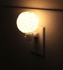 Ceramic Plug-in Night Light Home Decor Birthday Housewarming Good Sleep Safe~USA picture