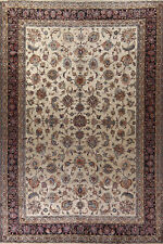 Vintage Vegetable Dye Floral Kashmar Palace Size Rug 11x16 Wool Handmade Carpet picture