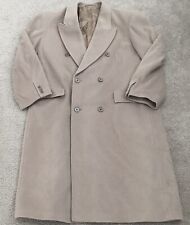 VTG Stafford Executive Mens Wool Cashmere Coat Size L Button-Up Double Breasted picture