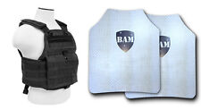 Body Armor | Bullet Proof Plates | ArmorCore | Level IIIA 3A 10x12 Carrier BLK picture