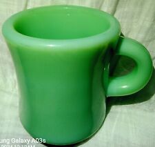 Vintage Jadeite Fire King C handle coffee mug Anchor Hocking oven ware heavy picture