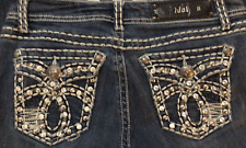 Grace in LA Capri Blue Jeans Womens Embellished Size 7 30X21 picture