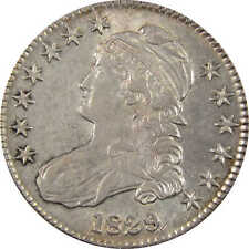 1829 Small Letters Capped Bust Half Dollar AU 89.24% Silver SKU:I7775 picture