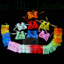 50/100/200/500pcs Chiffon Organza Bags Jewelry Wedding Favor Gift Pouch 10x7.5cm picture