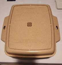 Vintage LittonWare Square 3.5 Quart 44118 Microwave Cookware with Lid 44119 picture