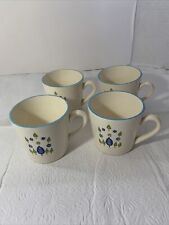 Vintage Mid Century Cup Stetson Marcrest Swiss Alpine Chalet Coffee Mug Set Of 4 picture